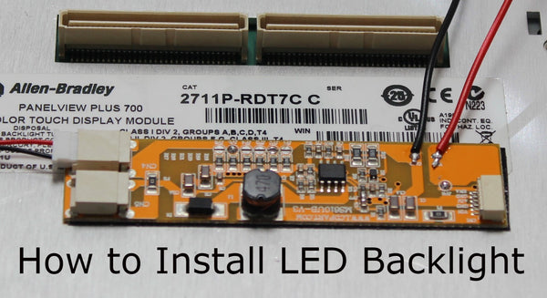 2711P-RDT7C, How to Install LED Backlight