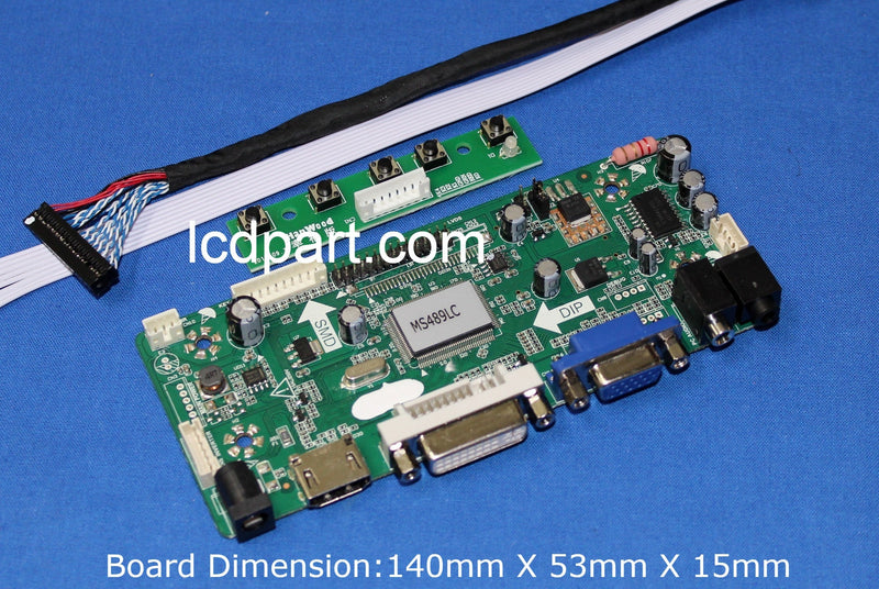 LCD Controller kit for G190EAN01.0, P/N: FIX-30S-2LVDS_1280X1024+MS642EXT