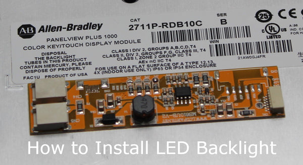 2711P-RDB10C, How to Install LED Backlight