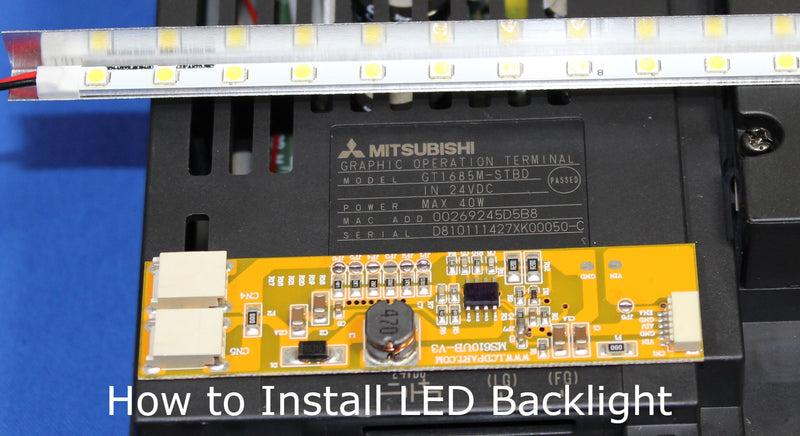 GT1685M-STBD, How to Install LED Backlight