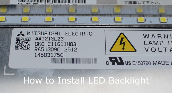 AA121SL23, How to Install LED Backlight
