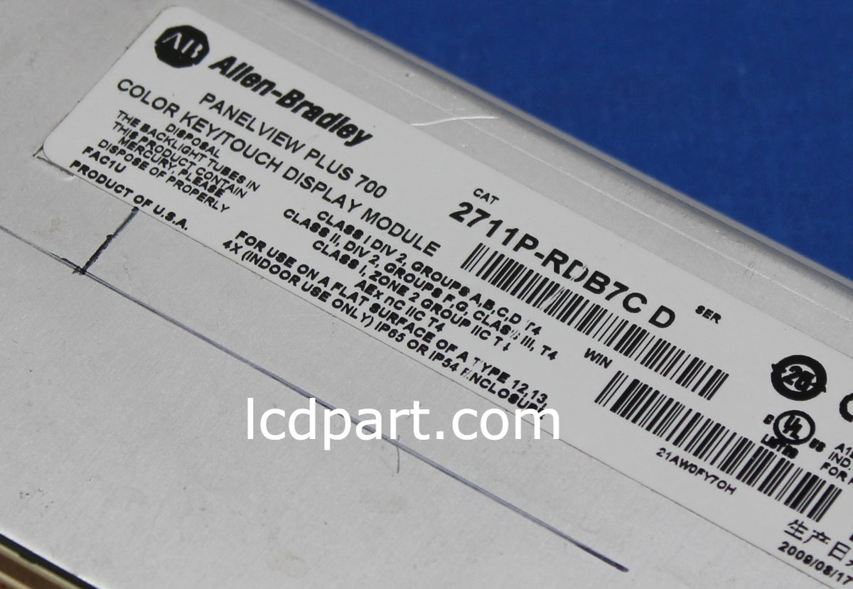 2711P-RDB7C, Allen Bradley PanelView Plus 700