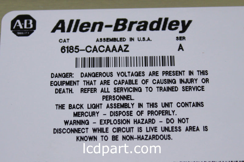 Allen Bradley 6185-CACAAAZ,  Upgraded to Sunlight Readable LED Back light