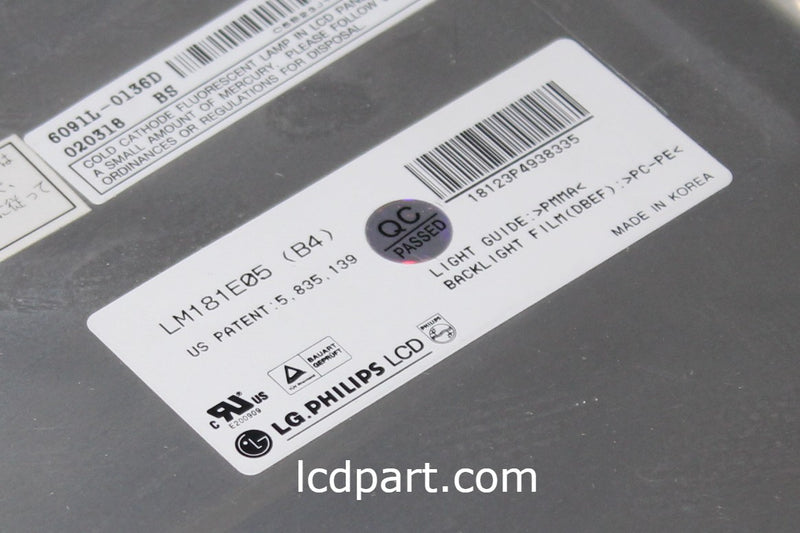 LM181E05-B4, 18.1 inch LG Philips LCD screen