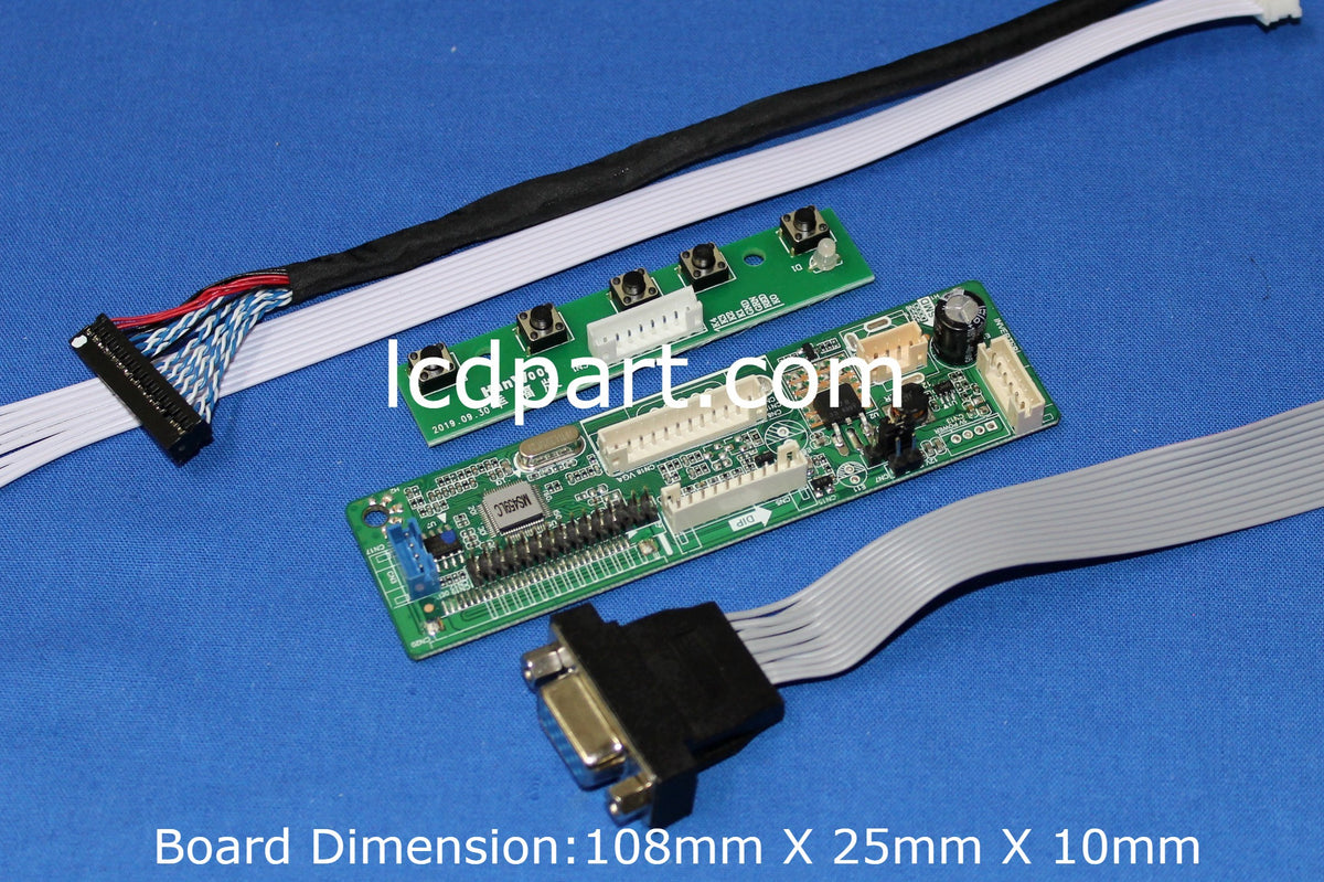 Carte Contrôleur LCD VGA Pour écran 14,1 Pouces 1024x768 - Modèle L141X1-1 - Neuf Avec Câble