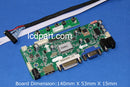 LCD Controller kit for LQ121S1LG55,  P/N: DF14-20P-1LVDS_800X600-8Bit