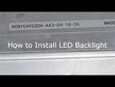 KCB104VG2CA-A43 LED  upgrade kit. P/N: KCB104VG2CA-A43-LEDKIT
